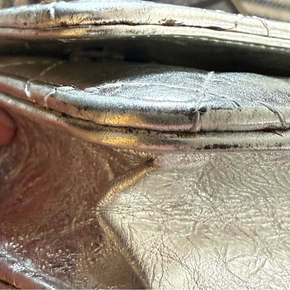 CHANEL Reissue 2.55 WOC Metallic Silver